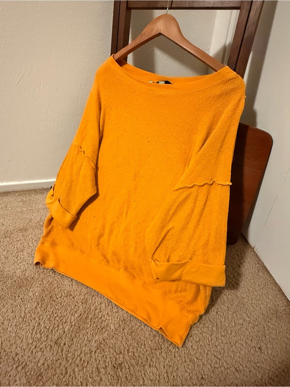 Bright Mustard Yellow Oversized Sweatshirt